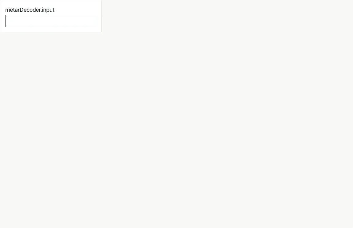 Metar decoder example