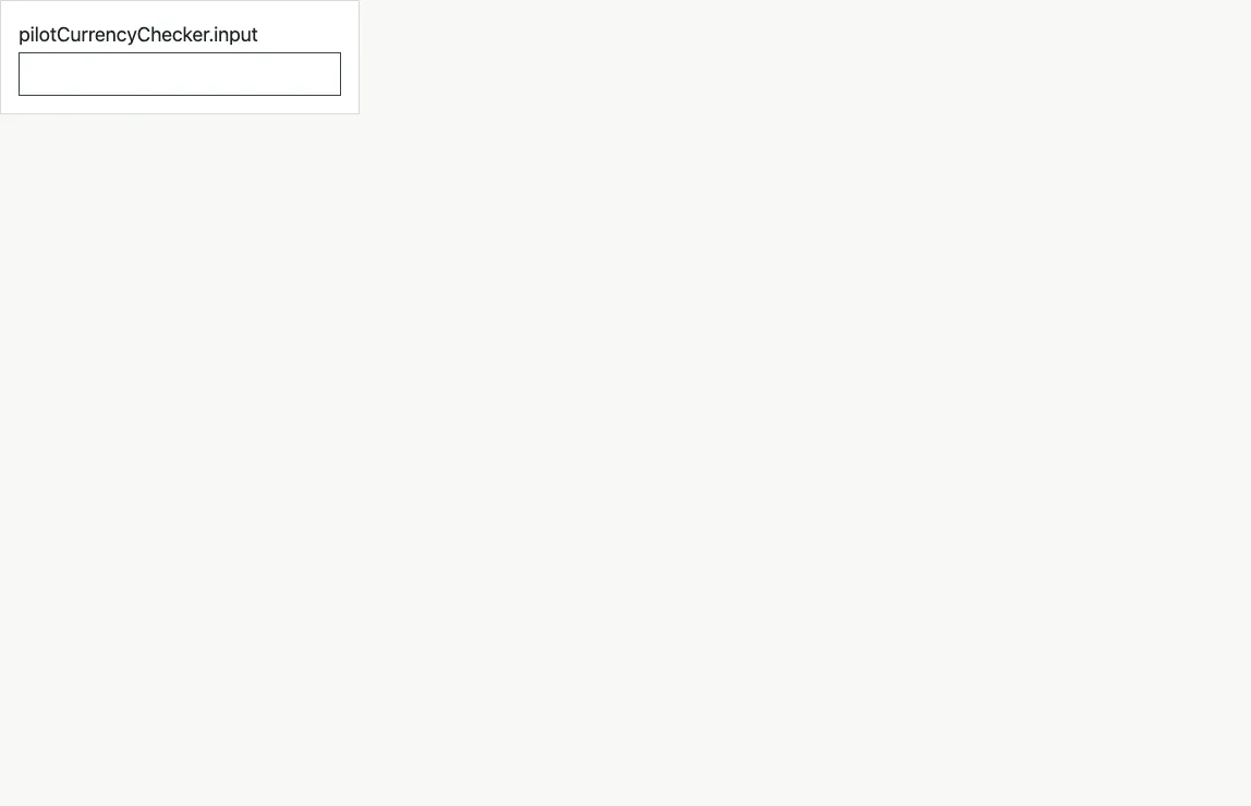 Pilot currency checker example