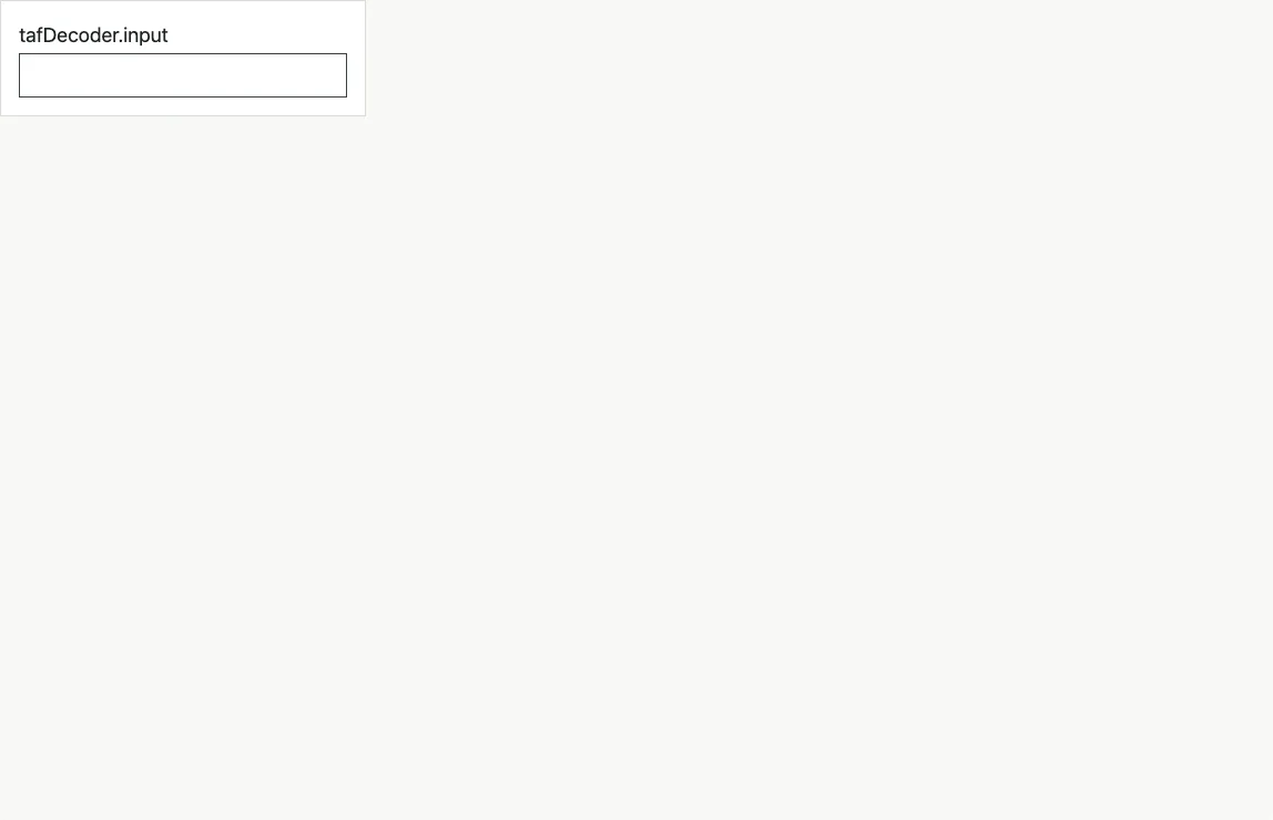 Taf decoder example