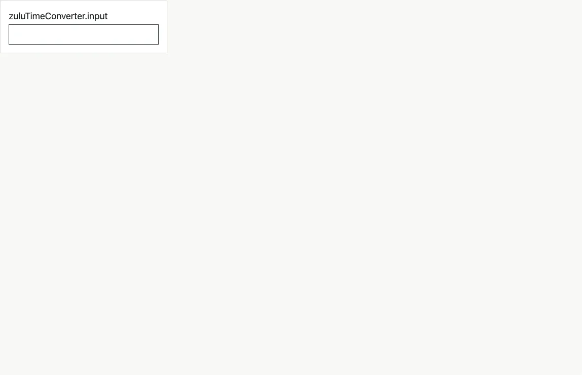 Zulu time converter example
